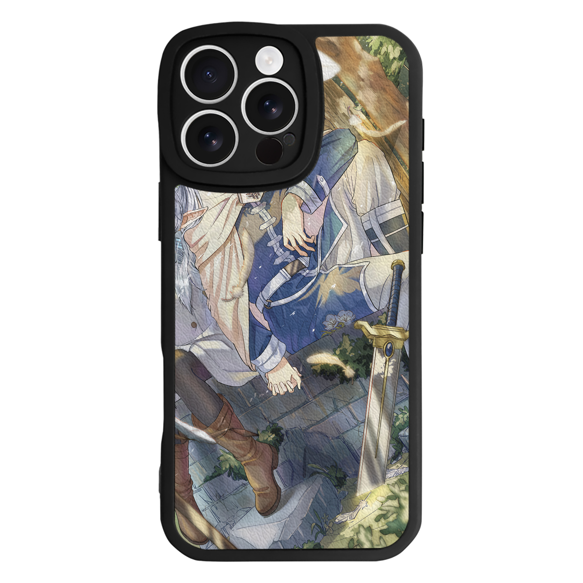 （画像用） 葬送のフリーレン Frieren 【iPhone 16シリーズ対応】シリコンスマホケース（レザー調） 材質：シリコン